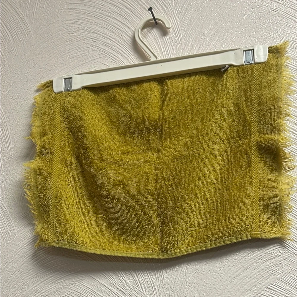 Vintage chartreuse Sears wash cloth